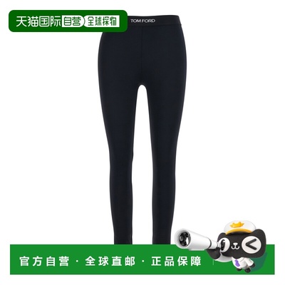 香港直邮潮奢 Tom Ford 汤姆 福特 女士 Lettering 黑色带Logo束