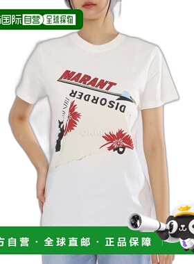 韩国直邮ISABEL MARANT 24FW TS0147FA B3N06E 佐伊琳纯棉短袖T恤