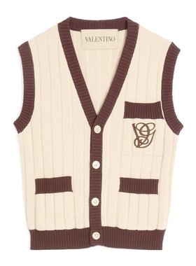 VALENTINO 男士针织毛衣 VK400BB23BQM CO 花色 VG刺绣针织马甲