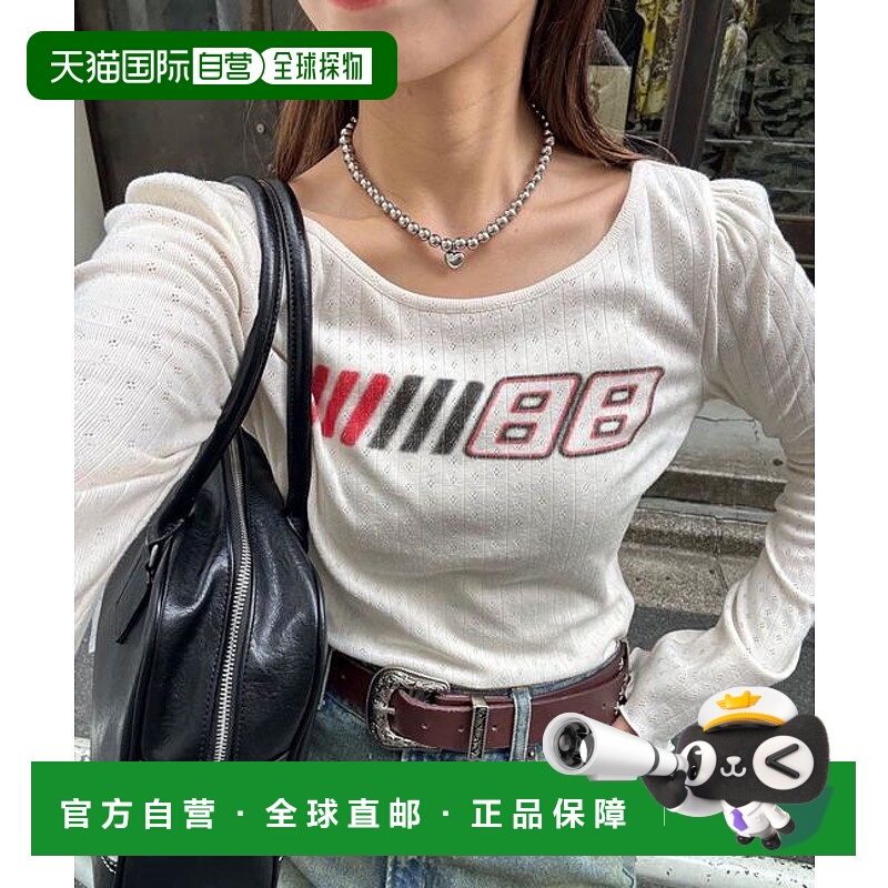 1h可退 日本直邮官方授权 CIAOPANIC 蕾丝拼接标志修身上衣女装