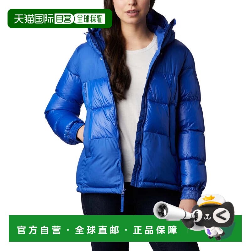 自营Columbia Pike Lake II河豚夹克女士蓝色绝缘全拉链KFC1116-