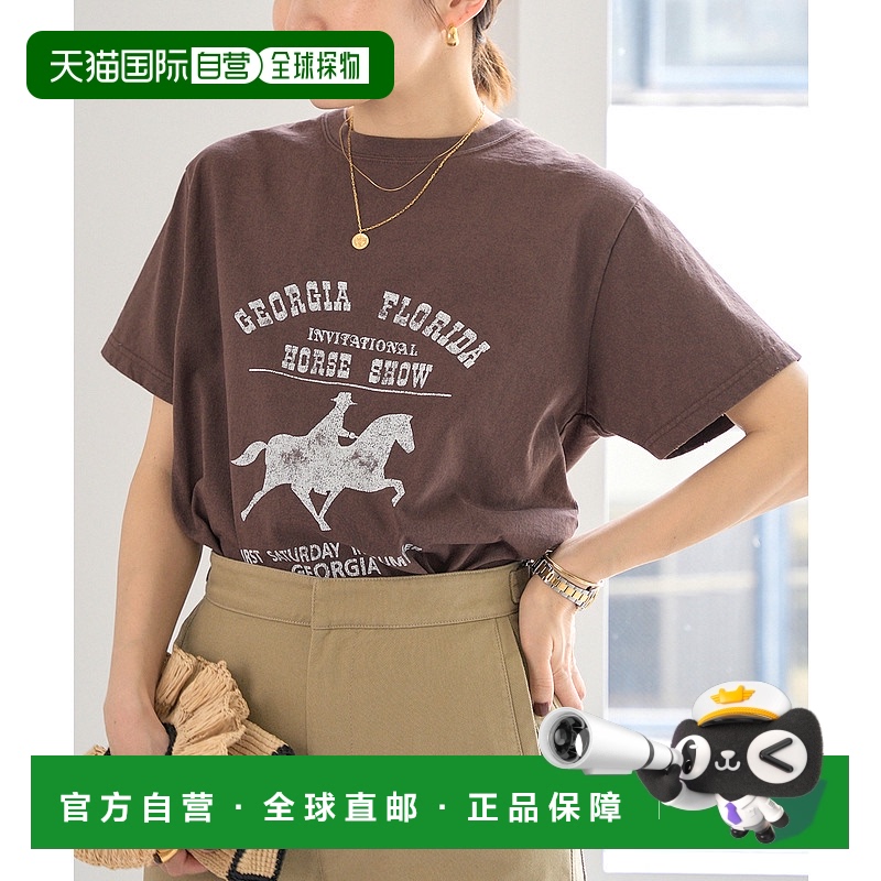 1h可退 日本直邮IENA COUTURE D'ADAM女士复古印花T恤 2507091010