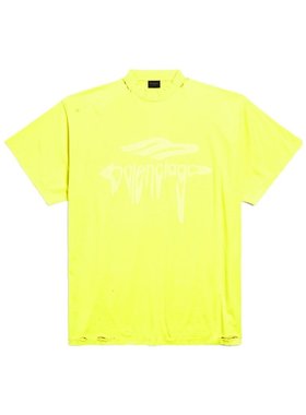 BALENCIAGA 男士T恤 787349TRVS87870 SS2025 黄色