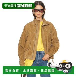 1h可退 香港直邮The Attico 女士 绒面革短夹克 260WCB00106