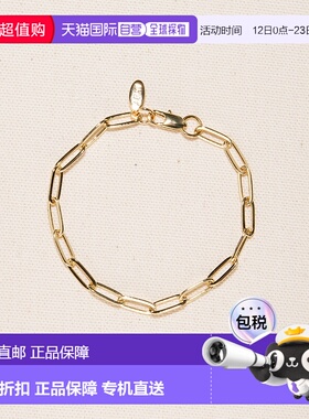 自营 joey baby18K 镀金回形针安妮手链 7 英寸 - 金色 美国奥莱