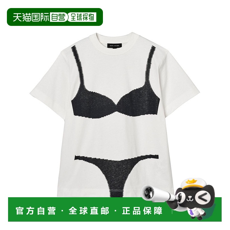 1h可退 香港直邮MARC JACOBS 女士T恤 2S5RTP050C21100 SS2025 白