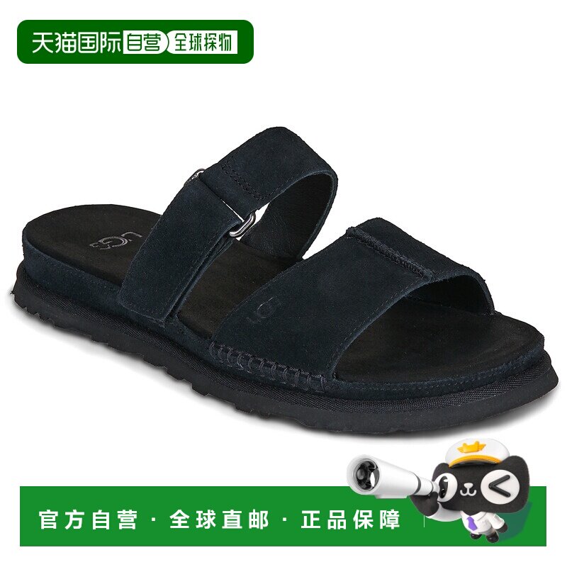 欧洲直邮UGG鞋子女拖鞋黑色GOLDENGAZE SLIDE凉鞋图片