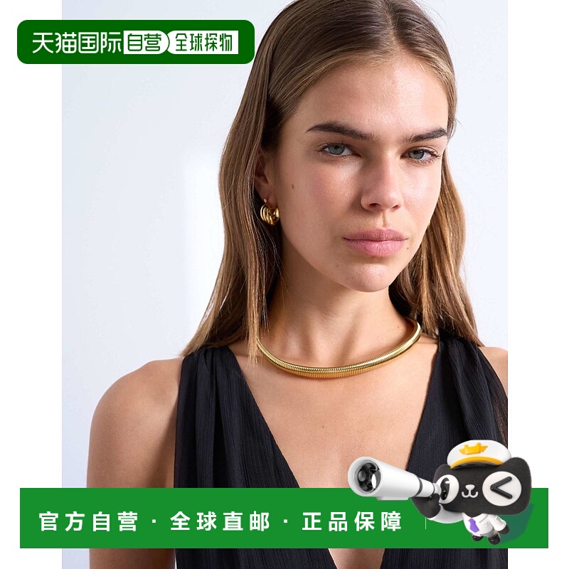 1h可退 香港直邮潮奢 Topshop 女士 Matty 防水不锈钢项链(金色)