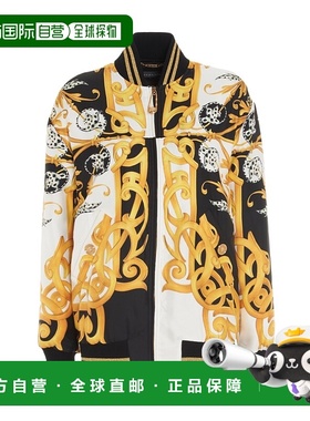 香港直邮Versace 巴洛克印花棒球外套 A87131A235781A7027范思哲