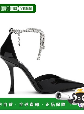 香港直邮JIMMY CHOO 女士高跟鞋 STEVIE100PAT SS2025 黑色 Jimmy