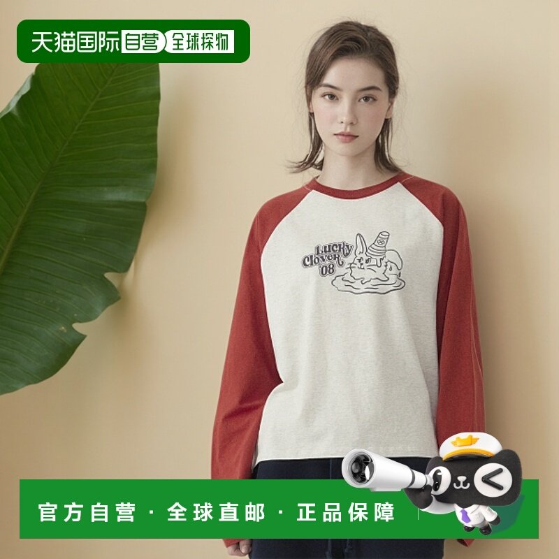 韩国直邮COVERNAT WOMAN 女士女装T恤CO2501LT70OT WOMEN RAGLAN O