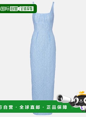 1h可退 香港直邮EMILIA WICKSTEAD 女士 Sharon 绉条纹礼服