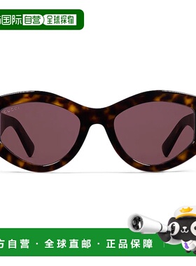 欧洲直邮GUCCI 古驰 25秋冬 840002 J0740 2323 女士 太阳眼镜 椭