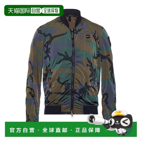1h可退 香港直邮潮奢 Blauer 男士 短夹克 green绿色 舒适时尚