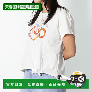 KID CHLOE 女童短袖 米白色杏 日本直邮Chloe 圆领T恤 Kids