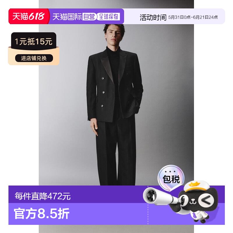 日本直邮Zara双排扣款式西装外套