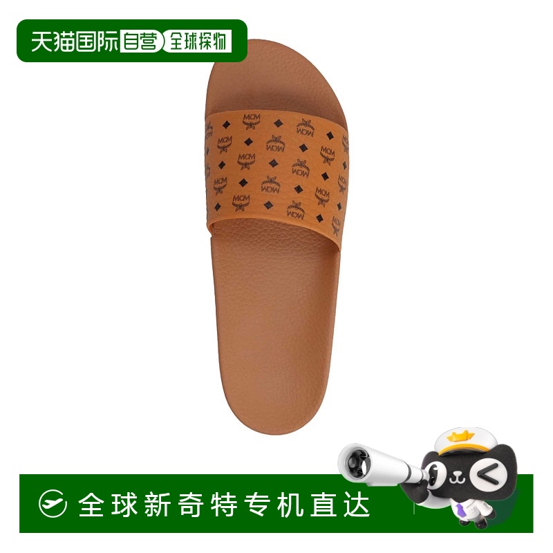 1h可退 香港直邮MCM 男士凉鞋 MEXCAMM17BROWN AW2023 棕色 徽标