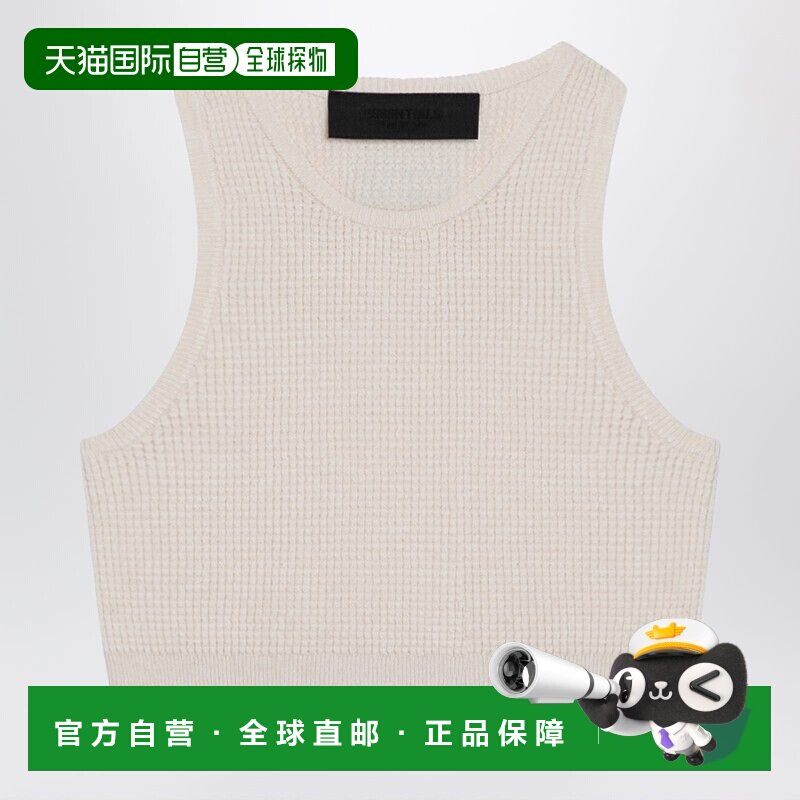 1h可退 香港直邮essentials fear of god 女士 运动白色蜂巢纹背