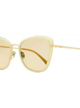 Pomellato 女士蝴蝶太阳镜 PM0082S 001 象牙色/金色 57 毫米 001