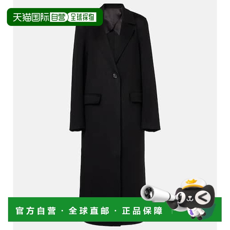 1h可退 香港直邮TOTÊME 女士 Double 经典款羊毛大衣 black黑色