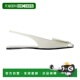 White 自营Iced white Courreges Leather Fold Sandals