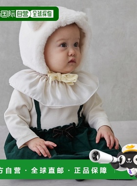 日本直邮Petit Main 格纹连体衣荷叶边领