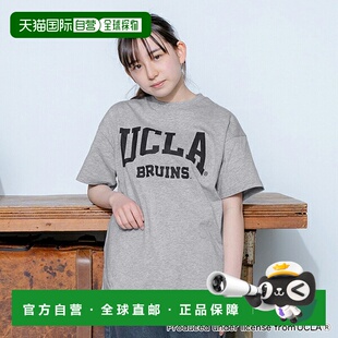 日本直邮GLAZOS 棉质正面印有 UCLA 标志的短袖 T 恤