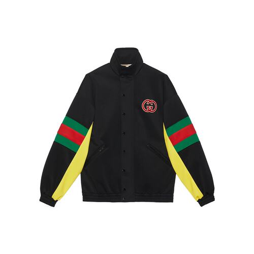 Gucci 织带图案休闲夹克 706437XJETG