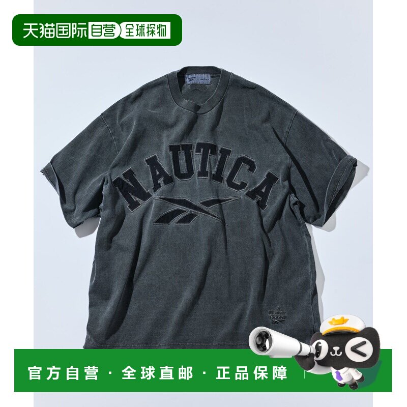 日本直邮Reebok×NAUTICA 男装 限定联名拱形logo Pigment圆领短T