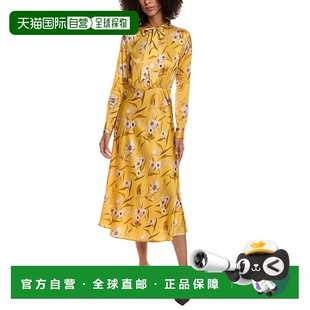 美国奥莱直发 黄色 自营Ted Baker领带长裙