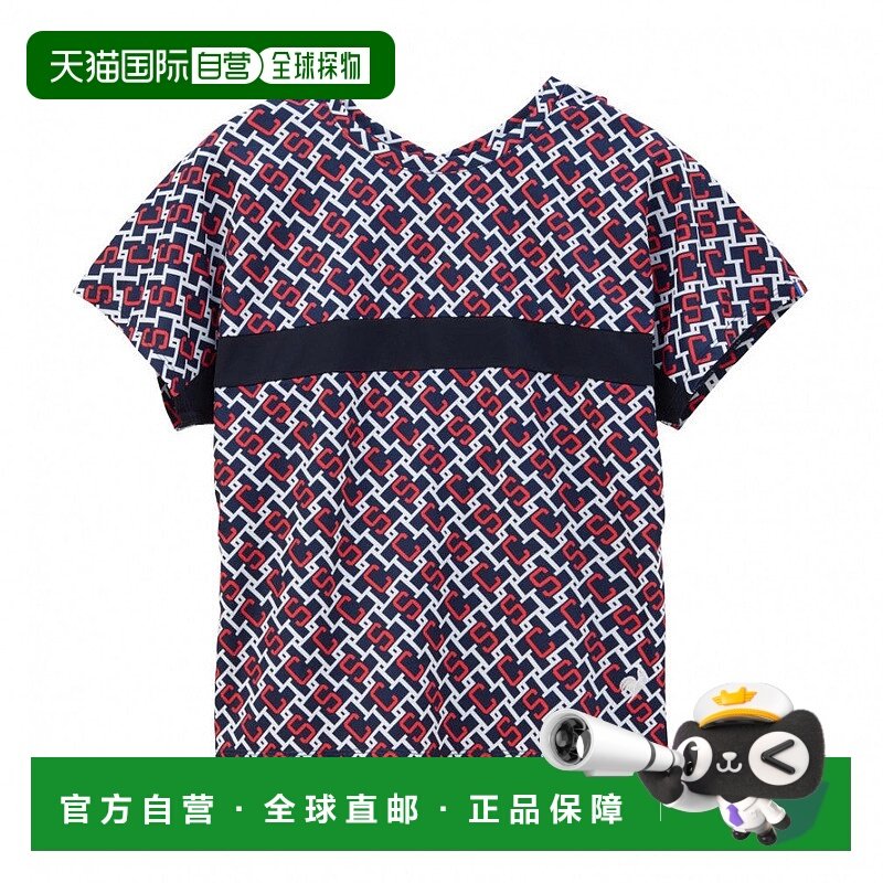 日本直邮le coq sportif-LE COQ女子网球短袖T恤2Way游戏衬衫防晒