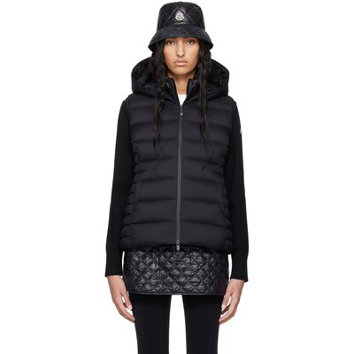 Moncler 盟可睐 女士 黑色 Barraux 羽绒马甲 J20931A00033596K7