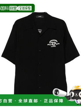 1h可退 香港直邮Amiri 徽标短袖衬衫 AMTOSH1012