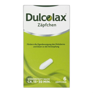 欧洲直邮Dulcolax比沙可啶栓剂缓泻剂便秘6粒清肠通便排宿便便秘