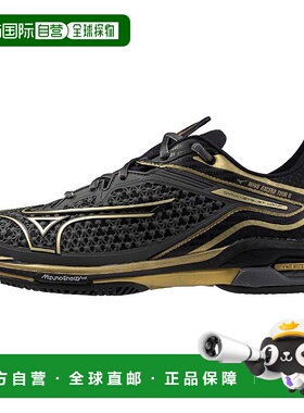 【日本直邮】美津浓网球鞋 Wave Exceed TOUR 6 AC 深灰/金/黑