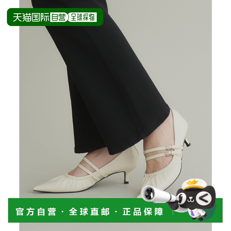 1h可退 日本直邮olu. 女士聚拢设计尖头带跟鞋 OL25MIB01