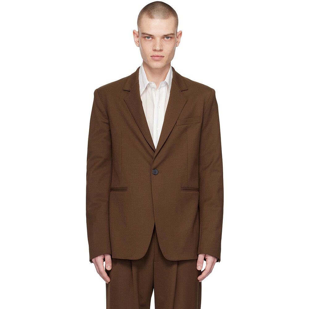 潮奢 Maryam Nassir Zadeh 男士 棕色 Focus 西装外套 2215