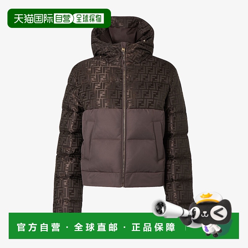 1h可退 香港直邮潮奢 Fendi 芬迪 女士 棕色夹克 FAN225AT91外套