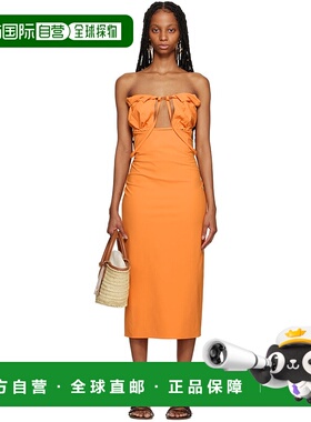 1h可退 香港直邮潮奢 Jacquemus 女士 橙色 Le Raphia 系列 La Ro