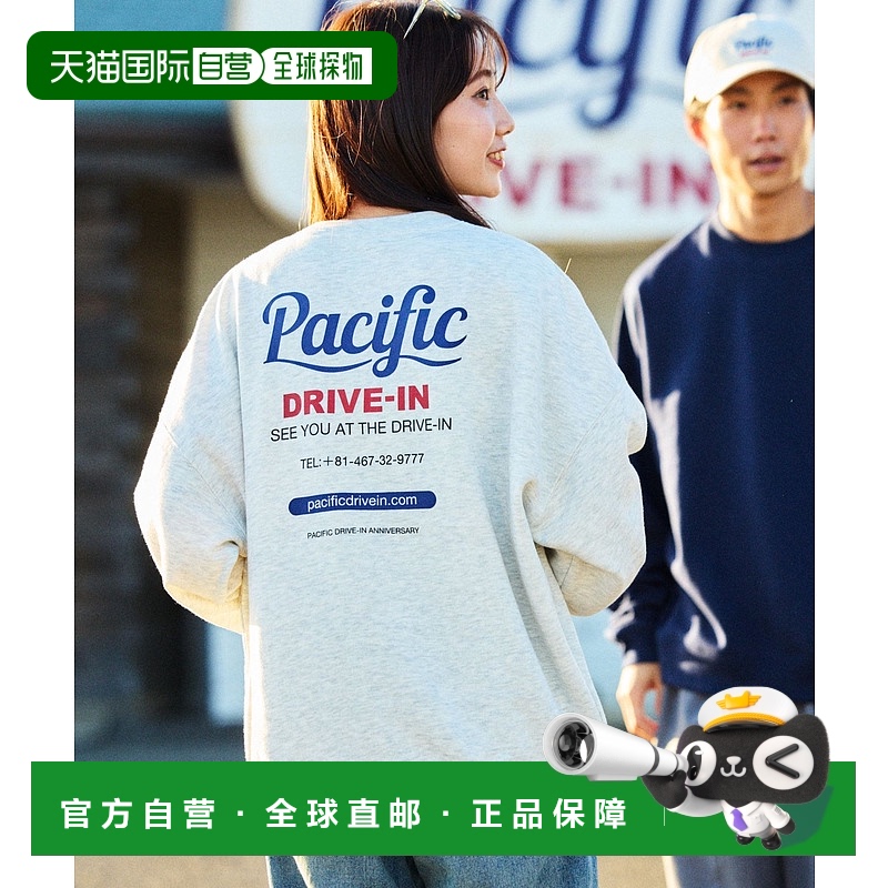 日本直邮Pacific DRIVE-IN×FREAK'S STORE 别注宽松版型背印圆领