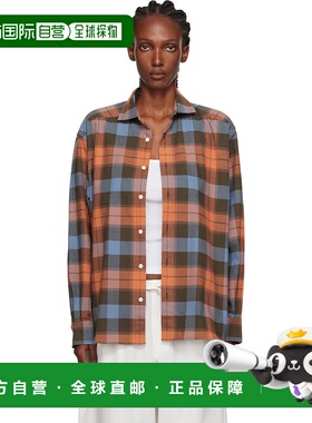 1h可退 香港直邮潮奢 Baserange 女士 橙色 & 蓝色 Claude 衬衫 T