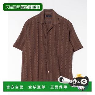 日本直邮BACK 衬衫 NUMBER 透空编织设计短袖 BN461300 男士 1h可退