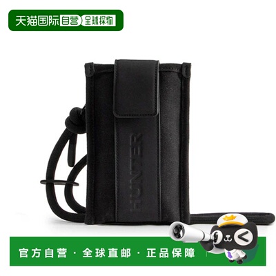 日本直邮Hunter 精致缝线帆布手机袋单肩包 UBX3712CAA-BLK