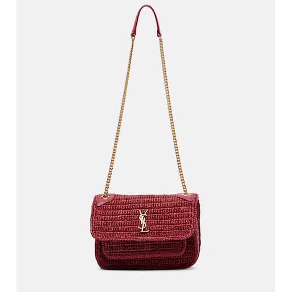 Saint Laurent 圣罗兰 女士 Niki 迷你拉菲草编织肩包