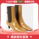 香港直邮潮奢 TOTÊME 女士中跟鳄鱼纹皮质短靴