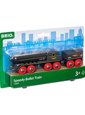 日本直邮BRIO静态模型黑色特快列车33697儿童益智轨道车玩具