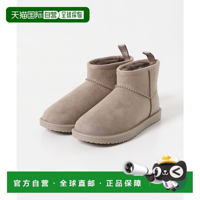 1h可退 日本直邮TEMPERATE 女士 仿毛绒防水短靴 半筒设计 舒适内