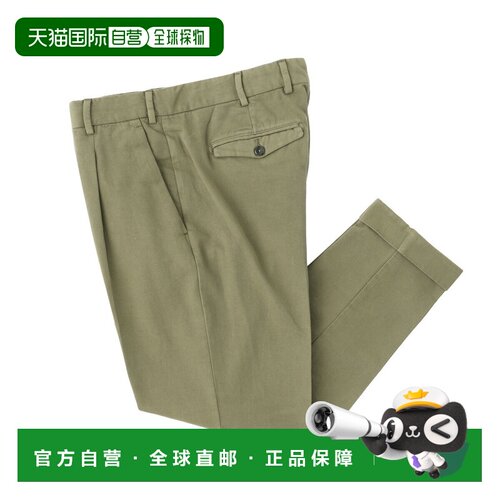 日本直邮PT TORINO 男士绿色棉质休闲裤Cortzaz40fwdPU37G492EDGE