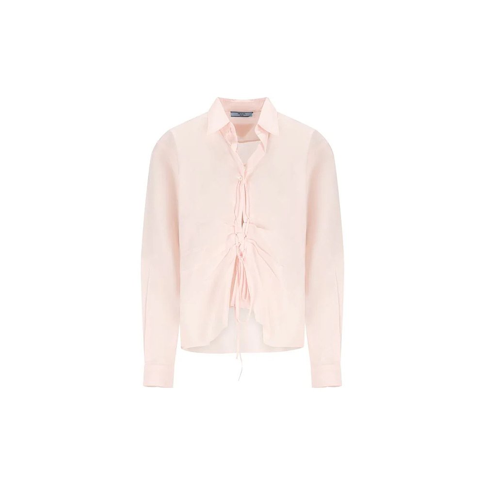 PRADA 女士衬衫 P481I171GF0028AI25 AW2025 粉红色