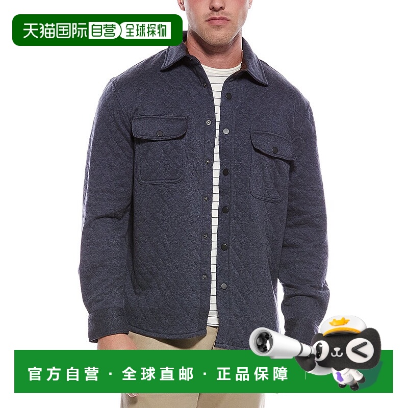 自营Vintage 1946 Diamond Quilted Shirt Jacket - blue 美国奥